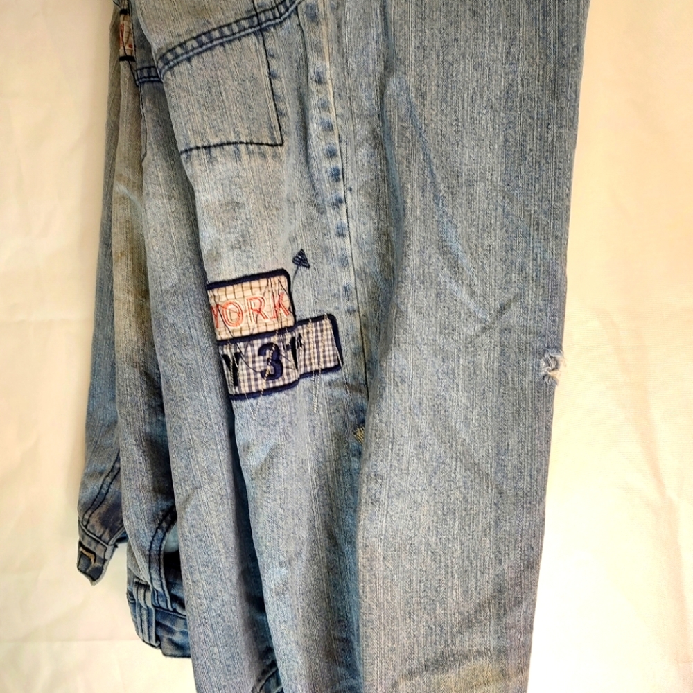 Enyce Jeans Mens Size 34 Embroidered Denim Baggy Fit Streetwear Classic 34x32